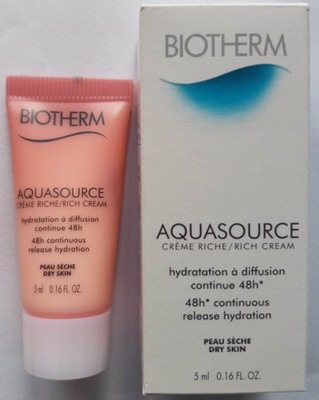 Biotherm Aquasource Rich Cream krem sucha 5ml