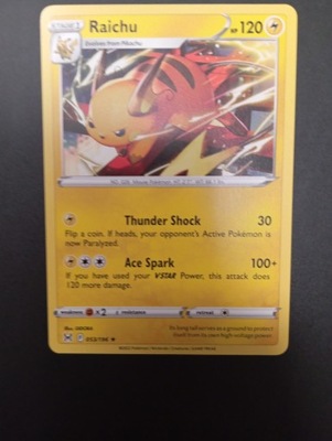 Raichu RARE Lost Orgin 2022 rok 053/196 POKEMON TCG