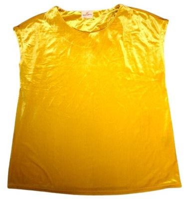 HOLLY&WHYTE Lindex żółta welurowa bluzka r.L