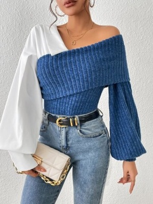 SHEIN SWETER DAMSKI Z DŁUGIM RĘKAWEM CASUAL 38 ŁTI