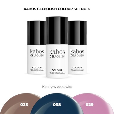 KABOS Zestaw lakierów hybrydowy GelPolish Set No.5