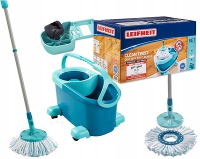 MOP OBROTOWY NA KÓŁKACH Leifheit 52102 Clean Twist Mop Ergo