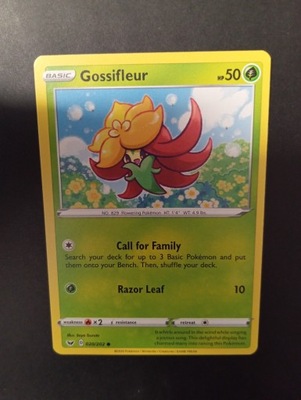 Gossifleur Sword shield 2020 rok 020/202 POKEMON TCG