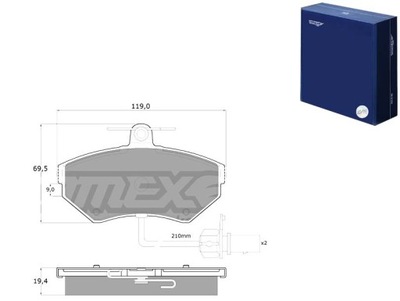 ZAPATAS DE FRENADO TOMEX 13121 Z SENSOR AUDI SEAT VW GOLF 3 19  