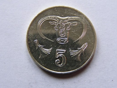 CYPR CYPRUS 5 CENTS 2001 ROK BCM !!!!!!!!!!!! 0972