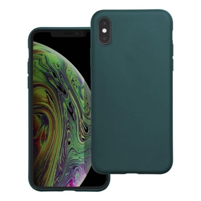 Etui MATT do IPHONE X / XS ciemnozielony