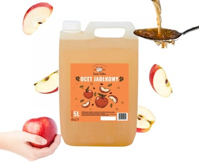 Ocet Jabłkowy naturalna fermentacja Samo Dobro 5l 5% Niefiltrowany