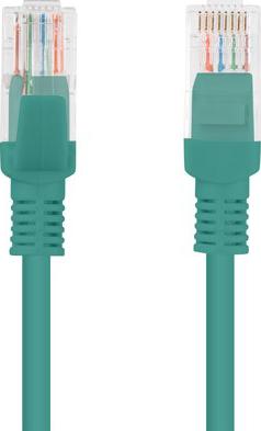 Patchcord kat.6 UTP 20m zielony Fluke Passed Lanberg