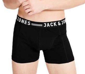 Jack&Jones bawełniane czarne bokserki logo M