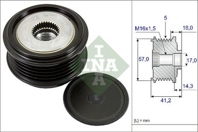 EMBRAGUE ALTERNADOR INA 535 0248 10  