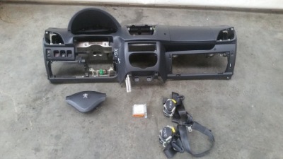 Приборная панель консоль подушки безопасности ремни датчик peugeot 206+ фото №1