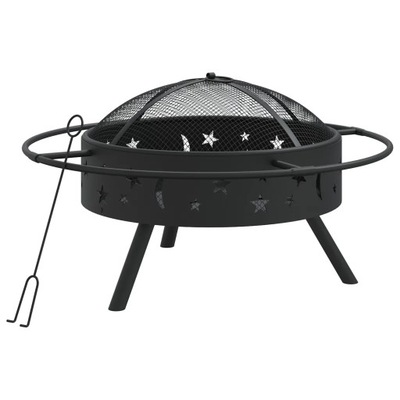 Palenisko z pogrzebaczem, 70 cm, XXL, stal