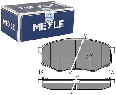 MEYLE КОЛОДКИ ГАЛЬМІВНІ ПЕРЕД 025 251 8718