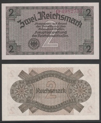 NIEMCY 2 Reichsmark 1940-1945 P-R137a Ro. 552 UNC