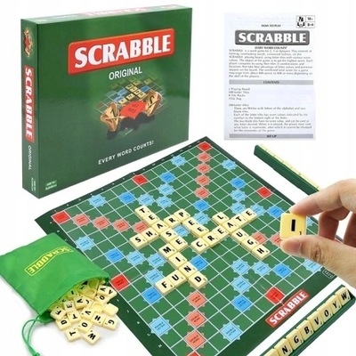 Mattel Gra Scrabble Original angielska wersja