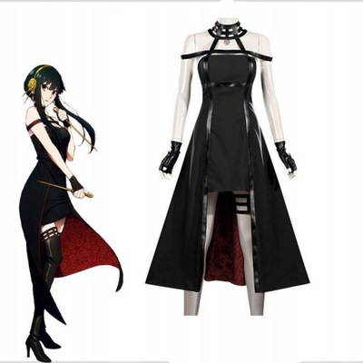 SPYxFAMILY cosplay Yor Forger Costume black dress