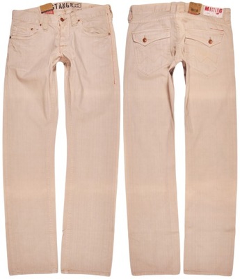 MUSTANG spodnie BEIGE jeans ALABAMA _ W33 L36