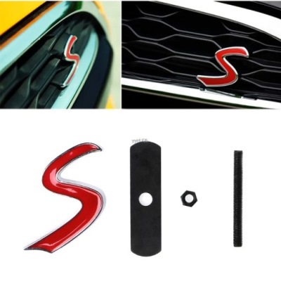3D MÉTAL AVEC AVANT GRILLE EMBLEM STICKER FOR MINI COOPER R50 R52 R53 R~60591 