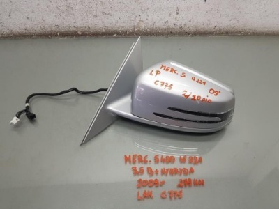 Зеркало левая 2/10 pin c775 mercedes w221 фото №1