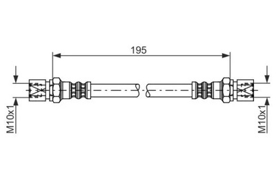 BOSCH 1 987 476 030 CABLE DE FRENADO ELÁSTICO  