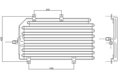 Конденсатор радиатор кондиционера [nissens] фото №1
