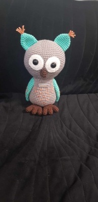 Maskotka Sowa ręcznie robiona szydełko