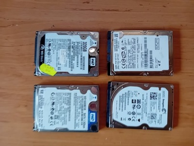 4x Zestaw sprawnych dysków twardych do 320GB