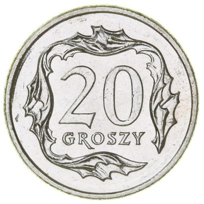 20 groszy 1999 mennicza UNC stan I