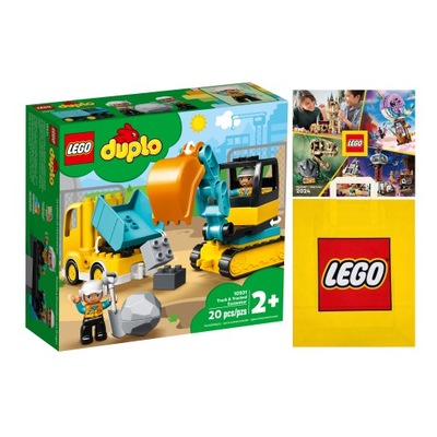 LEGO DUPLO - Nákladné auto a pásové rýpadlo (10931) +Taška +Katalóg 2024