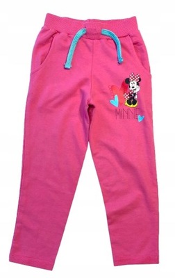 DISNEY spodnie dresowe dresy MYSZKA MINNIE *92-98