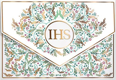 Karnet z kopertą A5 I Komunia Święta - Koperta kolor IHS