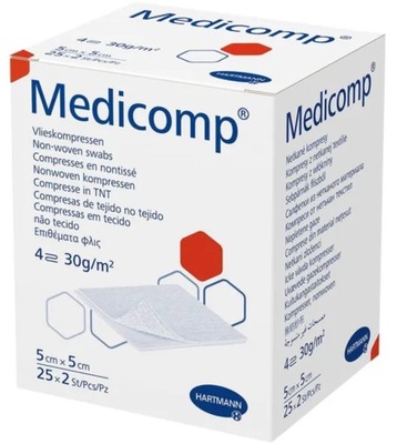 HARTMANN - Medicomp 5x5cm, 25 x 2szt. jałowe