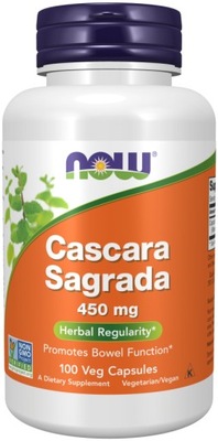 Now Foods Cascara Sagrada 450mg zaparcia 100 kaps