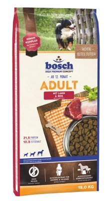 BOSCH Adult Lamb Rice sucha karma dla psa 15kg