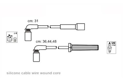 Janmor провода зажигания kpl. daewoo фото №1