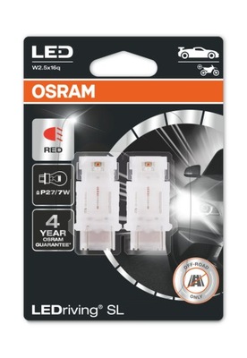 LUCES OSRAM LEDRIVING P27/7W RED - ROJA BLIS  