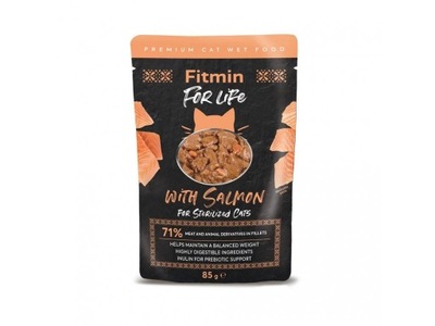 Fitmin For Life Cat Sterilized Salmon ŁOSOŚ 85g