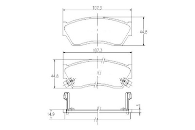 NIPPARTS КОЛОДКИ ГАЛЬМІВНІ SUBARU JUSTY SUZUKI ALTO CAPPUCINO SWIFT