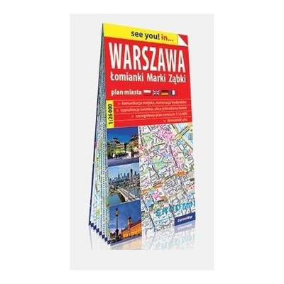 Warszawa Łomianki - papierowy plan miasta 1:26 000