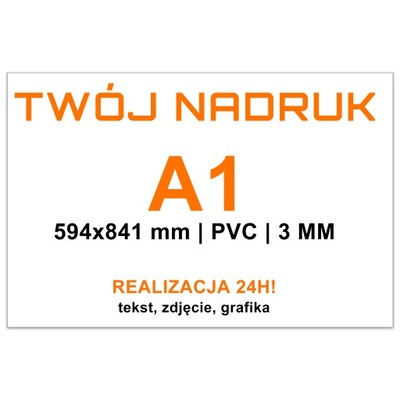 TABLICA SZYLD reklama pvc DRUK pcv A1| 84x59 cm