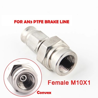 AN3 10mm Stainless Steel Banjo Eye Brake PTFE