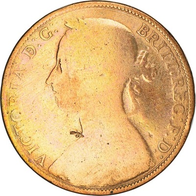 Moneta, Wielka Brytania, Victoria, Penny, 1892, VG