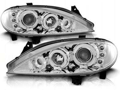 ŽIBINTAI RENAULT MEGANE I 99-02R RINGI LED CHROM 