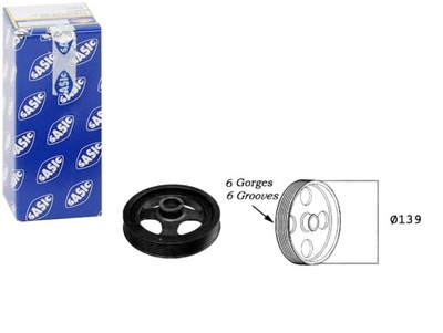 Sasic 2156028 шкив, wał коленчатый фото №1