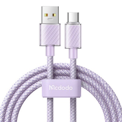 Kabel Przewód Mcdodo USB-A do USB-C CA-3652 1,2m Fioletowy 100W