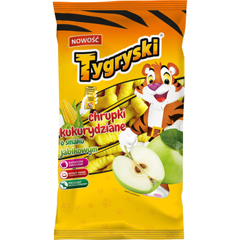 1x 70g TYGRYSKI Chrupki kukurydziane jabłkowe