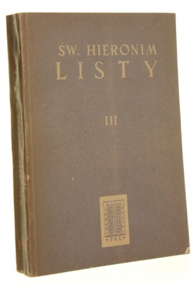 Listy t. III Św. Hieronim [1954]