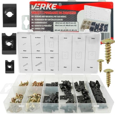 SET BLASZEK CAR BOLTS WKRETY KLIPSY FOR AUTO 170 PIECES M3 - M6  