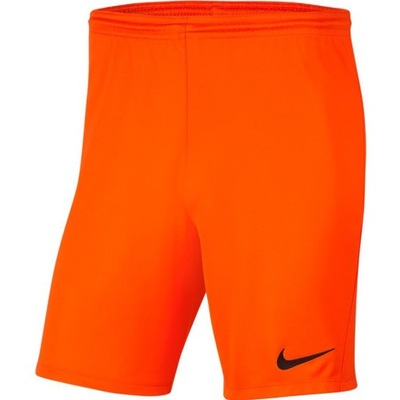 L Spodenki Nike Park III BV6855 819 pomarańczowy L