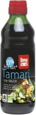 SOS SOJOWY TAMARI 25% MNIEJ SOLI BEZGLUTENOWY BIO 250 ml - LIMA